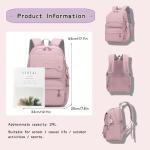 Solid Color Multi-Pocket Backpack for Teen Girls