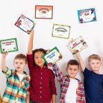 EYxsaxenk Football Achievement Award Certificates - 60Pcs End of Season Football Team Award Certificate Paper Sport Game Ceremony Award Certificate of Achievement for Kid Student Reward Teacher Supply