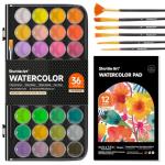 Shuttle Art 43-Pack Watercolor Paint Set