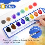 FUMILE 5-Pack Washable Watercolor Paint Set