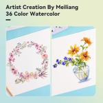 MeiLiang 36-Color Watercolor Paint Set in Pocket Box