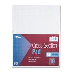 TOPS Graph Rule Cross-Section Pads, 50 Sheets