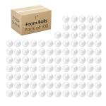 Evershine 100 Pack 1 Inch Craft Foam Ball - White Smooth Craft Foam Polystyrene Balls for DIY Craft and Art School Project