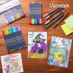 Vanstek 46 Pack Colored Fineliner Pens Set