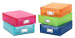 Multicolor Plastic Document Boxes, Set of 5
