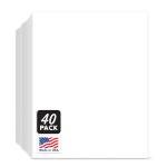 ArtSkills Heavyweight White Poster Board, 40-Pack