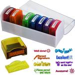Bertiveny Self-Inking Teacher Stamp Set - 8 pcs