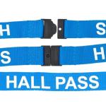 Set of 6 Hall Pass Lanyards for Teachers