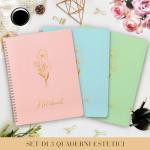 Spiral Notebook Set - Lined, 3-Pack, 27x20 cm