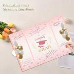 2025 Graduation Guest Book – Pink Sign-In Decor