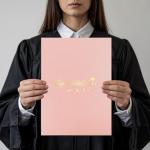 2025 Graduation Guest Book – Pink Sign-In Decor