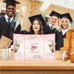 2025 Graduation Guest Book – Pink Sign-In Decor