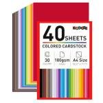 Koogel 40 Sheets A4 Colored Construction Paper