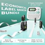 Vixic D210S Label Maker with 4 Tapes