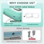 Vixic D210S Label Maker with 4 Tapes