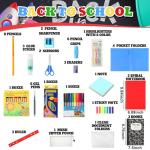 Gilprop 88 Pcs School Supplies Kit for Kid Bulk Back to School Supplies set Classroom Elementary Essential Bundle for Student Girl Boy, includes Pencil Pen Crayon File Folder Notebook and Much More