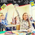 Gilprop 2 Set School Supply Kit 88 Pcs Back to School Supplies for Students School Essential Supplies Bundle Kit Include Pencil Notebook Ruler Glue Scissor Sticky Note Eraser Pencil Sharpener