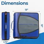 Mighty Zip Tab Zipper Binder with Expanding File