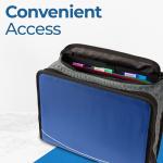 Mighty Zip Tab Zipper Binder with Expanding File