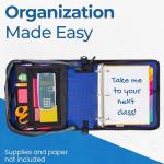 Mighty Zip Tab Zipper Binder with Expanding File