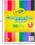 Crayola 96-Sheet Construction Paper Pack