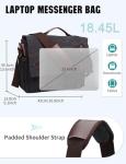 Water Resistant 15.6" Messenger Bag for Men