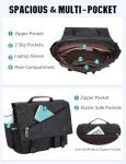 Water Resistant 15.6" Messenger Bag for Men