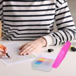 BTSKY Large Capacity Utility Pencil Box - 6 Pack