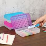 BTSKY Large Capacity Utility Pencil Box - 6 Pack