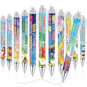 48 Pack Inspirational Bible Verse Ballpoint Pens