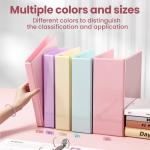 Pastel 1-Inch D Ring Binders - 4 Pack
