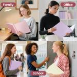 Pastel 1-Inch D Ring Binders - 4 Pack