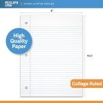 College Ruled Loose Leaf Notebook Paper, 150 Sheets