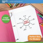 College Ruled Loose Leaf Notebook Paper, 150 Sheets