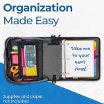 Mighty Zip Tab 3" Zipper Binder - Jet Black