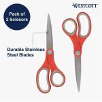 Westcott 7-Inch Heavy-Duty School Scissors, 2 Pack