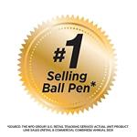 BIC Round Stic Xtra Life Black Ballpoint Pens