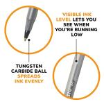 BIC Round Stic Xtra Life Black Ballpoint Pens