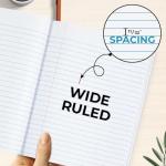 12 Pack Wide Ruled Composition Notebooks, Assorted Colors