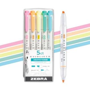 Zebra Mildliner Highlighters 5-Pack Multicolor