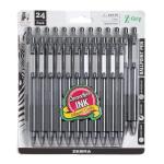 Zebra Z-Grip Retractable Ballpoint Pen - 24 Pack
