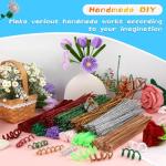 ZXIIXZ 100 Pcs Pipe Cleaners, Glitter Pipe Cleaners Craft Supplies, Creative Craft Pipe Cleaners Bulk for Art DIY Crafts Decorations/Glitter Silver