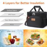 Lifewit Insulated Lunch Bag for Adults, Black