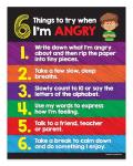 Anger Management Posters for Kids - 2 Pack
