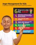 Anger Management Posters for Kids - 2 Pack