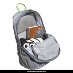 adidas Creator 2 Backpack, Adi Font Madness Stone Grey/Lucid Lime Green/White, One Size
