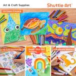 Shuttle Art 102 PCS Back to School Supplies Kit, School Supply Box for Grades K-5, School Supplies for Kids and Students, Including Pencils, Pens, Markers, Erasers, Notebooks, Folders and More