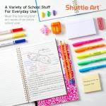 Shuttle Art 102 PCS Back to School Supplies Kit, School Supply Box for Grades K-5, School Supplies for Kids and Students, Including Pencils, Pens, Markers, Erasers, Notebooks, Folders and More