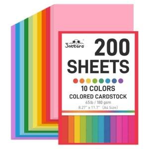 3 Otters Heavy Duty Construction Paper Pack - 200 Sheets