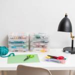 10-Pack Clear Pencil Box Storage Organizers